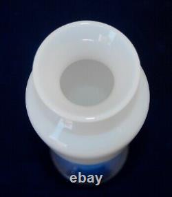 Vintage Signed SEVRES France Opalescent & Milk Glass Vase 24cm