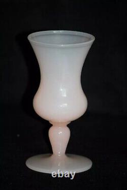 Vintage Small Italian Pink Opaline Bud Stem Vase Italy 13cm 5.11in