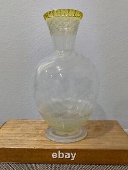 Vintage Spiral / Swirl Opalescent Art Glass Vase