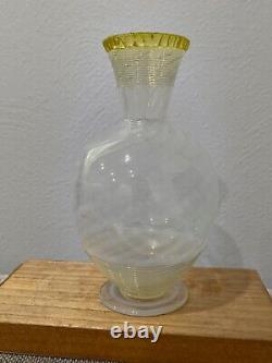 Vintage Spiral / Swirl Opalescent Art Glass Vase