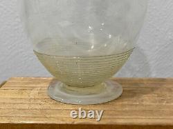 Vintage Spiral / Swirl Opalescent Art Glass Vase