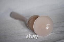 Vintage Tall Italian Pink Opaline Vase Murano 35cm 13.78in Pink Base