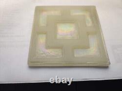 Vintage Tiffany Studios Molded Favrile Opalescent Glass Tile