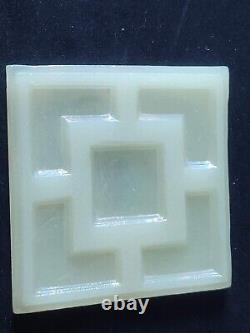 Vintage Tiffany Studios Molded Favrile Opalescent Glass Tile