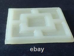Vintage Tiffany Studios Molded Favrile Opalescent Glass Tile