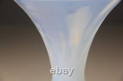 Vintage White Opaline Art Glass Vase