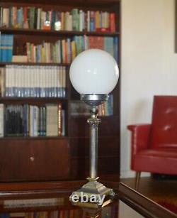 Vintage table lamp art deco lamp art Bauhaus lamp opaline glass
