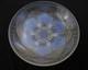 Vtg Opalescent Frosted Glass Bowl Signed Julien France Art Deco Serving Rare