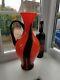 X Large Vintage Italian Empoli Vb Opaline Art Glass Ewer C1960's