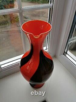 X Large Vintage Italian Empoli VB Opaline Art Glass Ewer C1960's