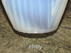 07J40 Grand vase en verre opalescent signé Muller Frères Lunéville Art Déco 1930