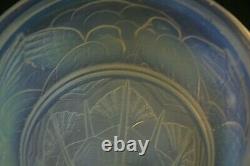 Antique Art Déco Sabino Colombes Vase En Verre Opalescent Vers 1930