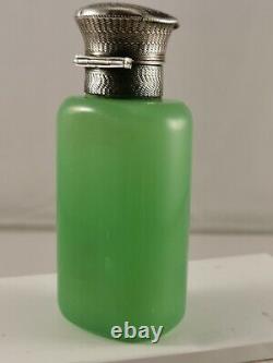 Antique Daum Nancy Parfum Glas Uranium Opaline Ouraline Bouteille De Parfum
