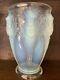 Antiuqe Vase Verlys Opalescent Chardons De Verre Moulage Art Déco Rare Déco 20ème