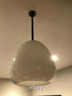 Art Deco Antique Vintage Large Opaline Light Milk Glass Globe