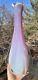 Beau Vase De Lampe En Verre Soufflé à La Main En Opaline Rose Murano De Grande Taille Des Années 50 Italie