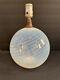 Base De Lampe En Verre Vintage En Verre Artistique Tourbillon Opalescent