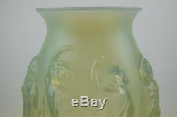 Belle Sabino Art Glass La Danse Vase Nu Femmes Opalescent 14 Grand