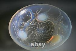 Bol en verre opalescent Etling français Art Déco