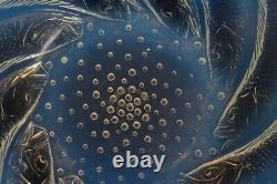 Bol en verre opalescent motif Poissons de René Lalique Art Déco vers 1925