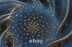 Bol en verre opalescent motif Poissons de René Lalique Art Déco vers 1925