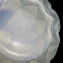 Bouteille de parfum/ bouchon en verre d'art opalescent Sabino France Art Déco