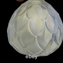 Bouteille de parfum/ bouchon en verre d'art opalescent Sabino France Art Déco