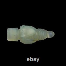 Bouteille de parfum/ bouchon en verre d'art opalescent Sabino France Art Déco