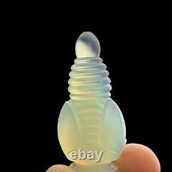 Bouteille de parfum/ bouchon en verre d'art opalescent Sabino France Art Déco