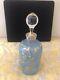 Bouteille De Parfum En Verre Opalin Art De France Antique, Dorée à L'or, étoiles