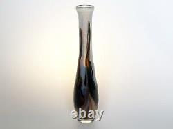 Bouteille vase en verre d'art de Murano antique en verre opaline Vase en verre d'art vintage