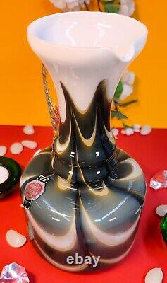 Carafe à poignée en verre opalin Pop Art Florence Murano Carlo Moretti Italie.