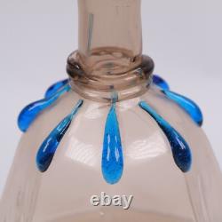 Carafe en verre de Murano Salviati, mosaïque vénitienne opalescente, h25cm, c1875