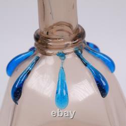 Carafe en verre de Murano Salviati, mosaïque vénitienne opalescente, h25cm, c1875