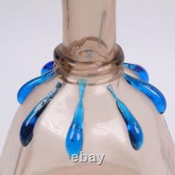 Carafe en verre de Murano Salviati, mosaïque vénitienne opalescente, h25cm, c1875