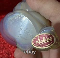 Coquille d'escargot opalescente en verre d'art signée et étiquetée de Sabino Vintage