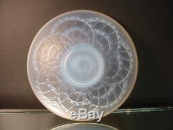 Cristal De Sèvres J Landier Sculpté En Verre Opalescent Arches Bowl Art Déco 25