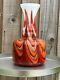 Fabuleux Vase En Verre Opalin Empoli De Carlo Moretti, Art Pop. Environ Années 1970.