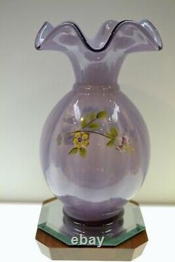 Fenton Vase Violet Opaline'06 Mom Ex 3206qp #278/1500 Livraison Gratuite Des États-unis