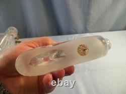 Fenton Verre Opalescent Peint À La Main Rennes & Traîneau Sur Runners Set