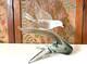 Figurine D'oiseau En Verre D'art Opalescent Vintage Murano Italie (signée, Raffaeli)