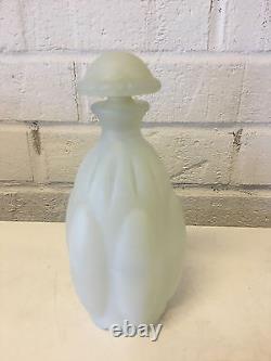 Flacon de parfum en verre opalescent Waltersperger Art Glass avec autocollant d'origine