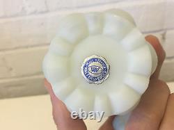 Flacon de parfum en verre opalescent Waltersperger Art Glass avec autocollant d'origine