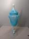 Grand Pot En Verre Opalin Opalescent Bleu Laiteux Empoli Stelvia Italien