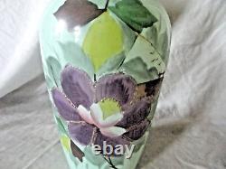 Grand vase en verre opaque de style vintage du milieu du siècle continental de 25 cm.