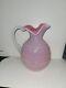 Jarre En Verre Opalescent Rose Victorien De 9 Pouces B20