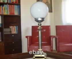 Lampe De Table Vintage Art Déco Lampe Art Bauhaus Lampe Opaline Verre