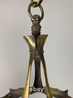 Lanterne Ashby Arts et Métiers avec plafonnier en verre opalescent (51114)