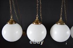 Lumières en sphère de globe opalin de 8 pouces de diamètre