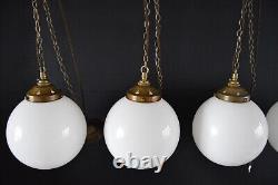 Lumières en sphère de globe opalin de 8 pouces de diamètre